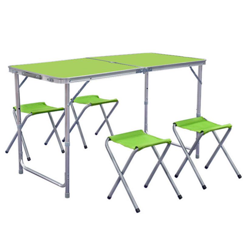 Miniatura 3 de Mesa plegable 4 sillas - Color: verde